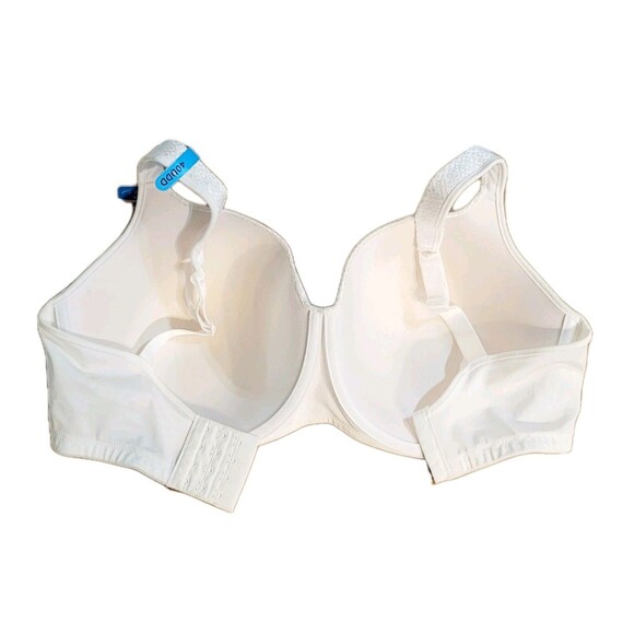 Playtex 40DDD Love My Curves Balconette Underwire Bra 4823 Molded Cups White NWT - Picture 10 of 11